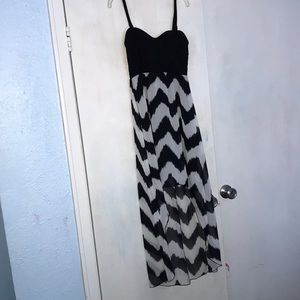 Black and white dress (high low dress)